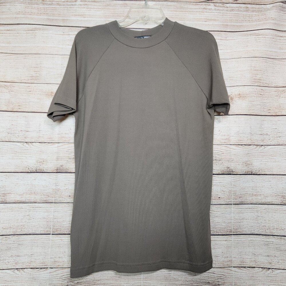 Vintage NWT Oak Tree T-Shirt Short Sleeve Ribbed Baselayer Green Men's Size XL